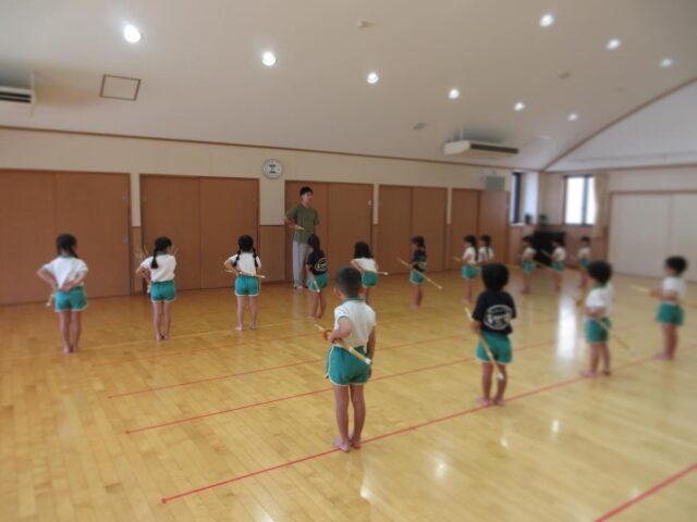 年中組さんの剣道（初めての竹刀）保護者の方へ